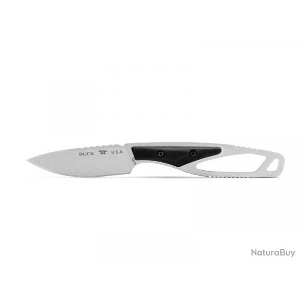 BEL1231 COUTEAU PLAT BUCK KNIVES PAKLITE 2.0 CAPE SELECT NOIR NEUF