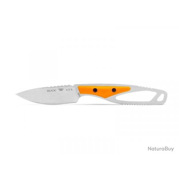 BEL1232 COUTEAU PLAT BUCK KNIVES PAKLITE 2.0 CAPE SELECT ORANGE NEUF