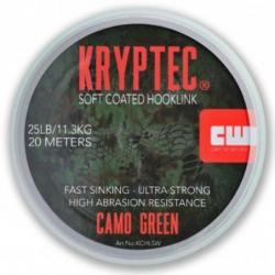 CARP WHISPERER - LIGNE SOFT COATED HOOKLINK ENDUIT DOUX Weed 25lb