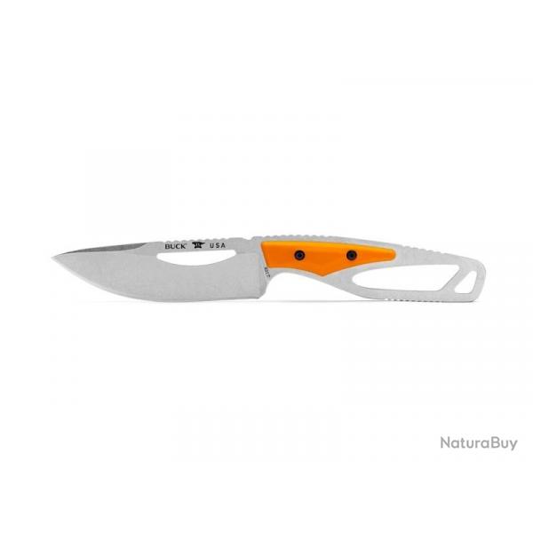 BEL1234 COUTEAU PLAT BUCK KNIVES PAKLITE 2.0 FIELD KNIFE SELECT ORANGE NEUF