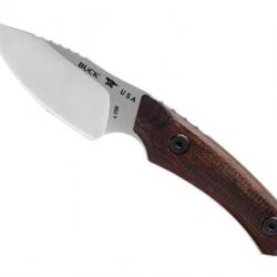 BEL1238 POIGNARD BUCK KNIVES ALPHA SCOUT LAME ACIER 7.5CM MANCHE NOYER NEUF