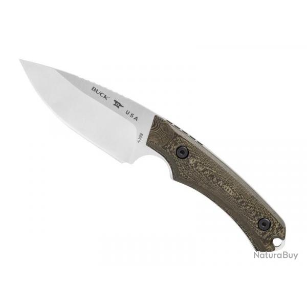 BEL1239 POIGNARD BUCK KNIVES ALPHA HUNTER LAME 9CM ACIER MANCHE RESINE NEUF