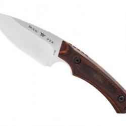 BEL1240 POIGNARD BUCK KNIVES ALPHA HUNTER LAME ACIER 9CM MANCHE NOYER NEUF