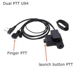 Adaptateur U94 PTT TYT F8 BAOFENG 5R - U94 style 3