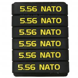 Bande marquage chargeur 5.56 6 pcs - balck yellow