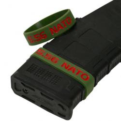 Bande marquage chargeur 5.56 6 pcs - green red