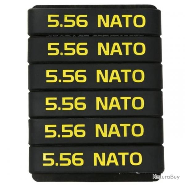 Bande marquage chargeur 6/12 5.56 Nato 300 - 5.56 Jaune 6 pcs