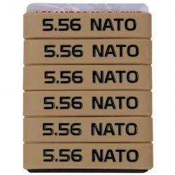 Bande marquage chargeur 6/12 5.56 Nato 300 - 5.56 Noir(2) 6 pcs