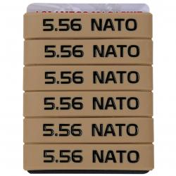 Bande marquage chargeur 6/12 5.56 Nato 300 - 5.56 Noir(2) 6 pcs