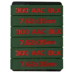 Bande marquage chargeur 6/12 5.56 Nato 300 - .300 Rouge(2) 6 pcs