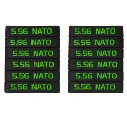 Bande marquage chargeur 6/12 5.56 Nato 300 - 5.56 Vert 12 pcs