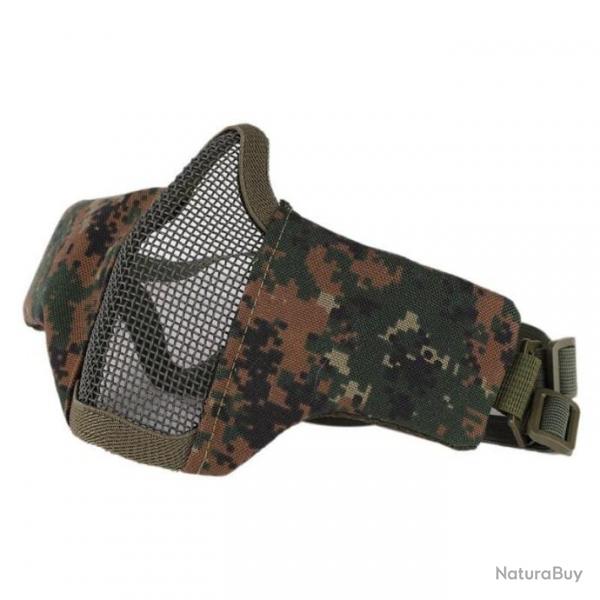 Bas de masque maille acier GKM Tactical - Digital Forest