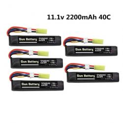 Batterie Lipo 3S 103mm 11.1V 2200mAh - 1 batterie