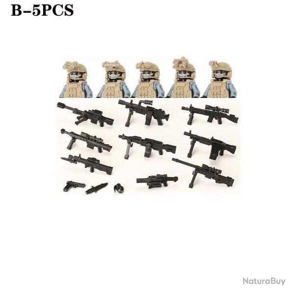 Blocs construction soldat Forces spciales - Khaki-B-5PCS