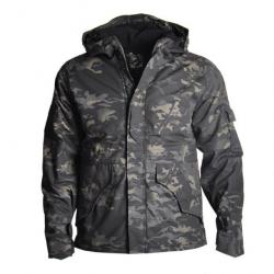 Blouson G8 capuche polaire HWILD - Multicam noir / S (50-60kg)