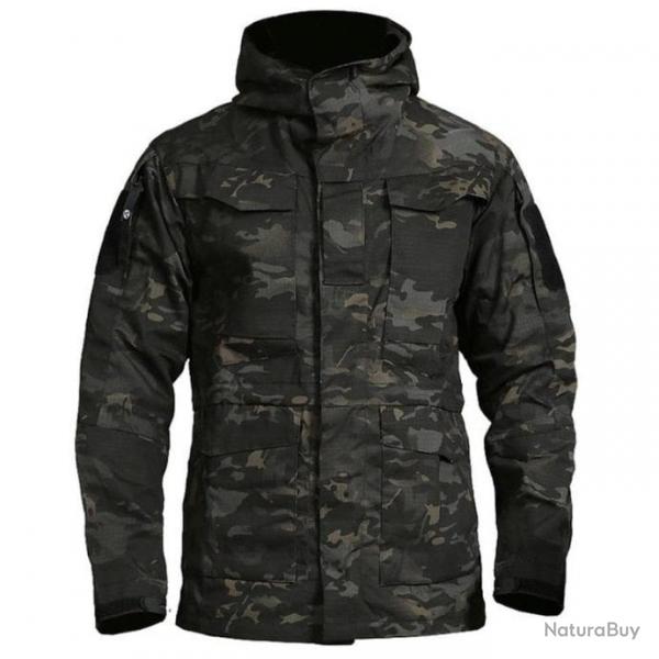 Blouson M65 Union Army  capuche - Multicam noir / S