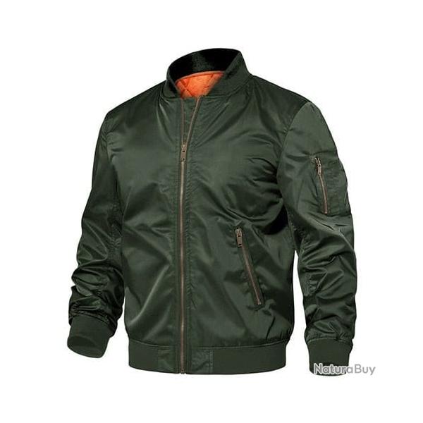 Blouson pilote arme Tacvasen OS - Vert arme / XL (US L)