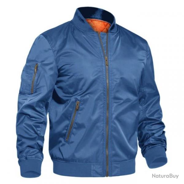 Blouson pilote arme Tacvasen OS - Bleu royal / M (US S)