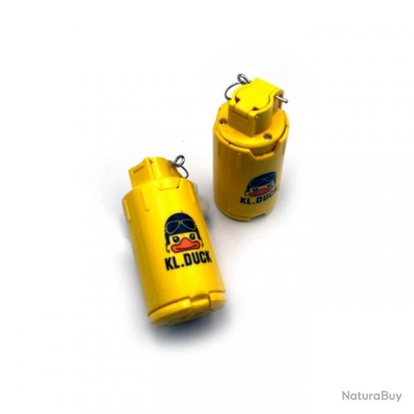 Bombe fumigne factice main 6  8mm - Jaune 2 pcs