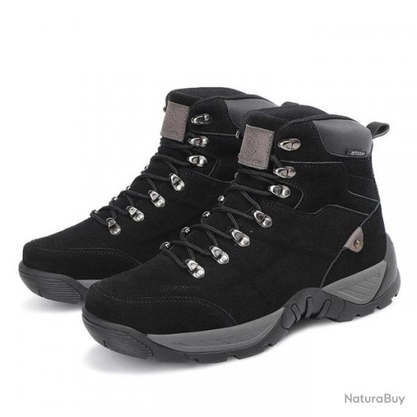 Bottes tactiques K577 daim et cuir - Noir / 44