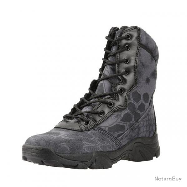 Bottes zip latral Wolf Enemy - Kryptek noir / 38