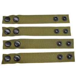 Boucle ceinture double pression 4 pcs - Vert armée