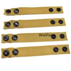 Boucle ceinture double pression 4 pcs - Marron