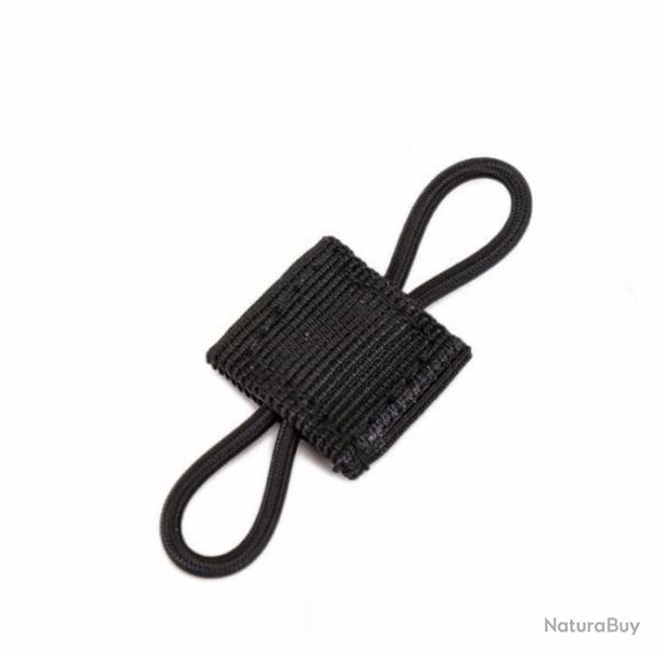 Boucle ruban Molle lastique AGS - Noir / 1 pcs