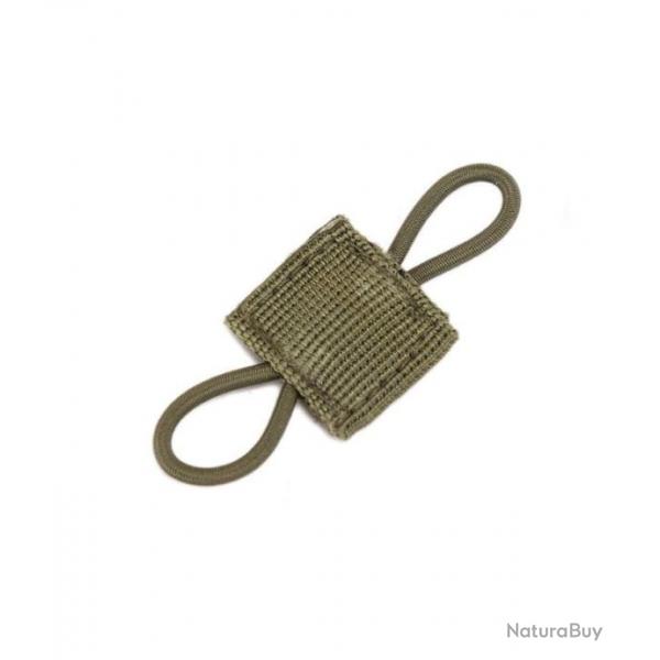 Boucle ruban Molle lastique AGS - Vert arme / 1 pcs