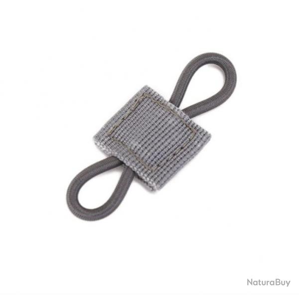 Boucle ruban Molle lastique AGS - Gris / 4 pcs