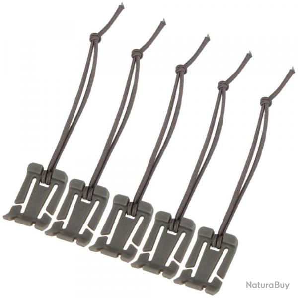 Boucle sac  dos Molle mousqueton EDC - 5 pcs Vert arme