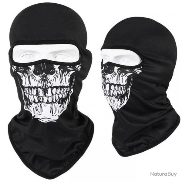 Cagoule 1 trou Skull coupe-vent