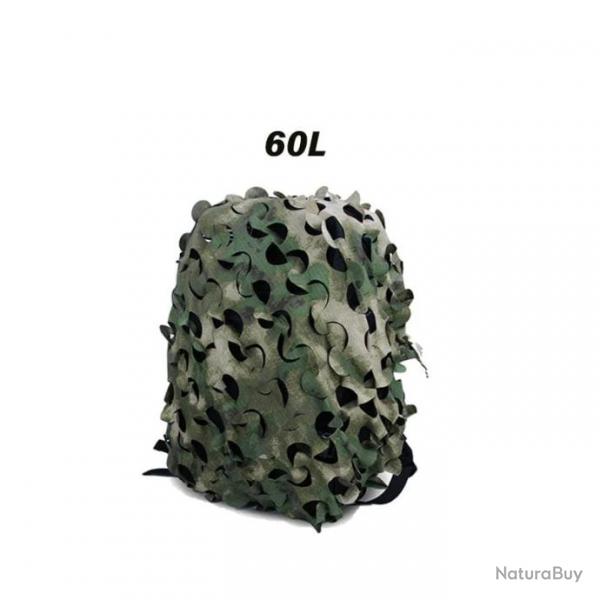 Camouflage sac  dos filet 3D 60l-80l Laser - Ruins camo 60L