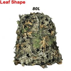 Camouflage sac à dos filet 3D 60l-80l Laser - Leaf Shape 80L