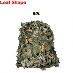 Camouflage sac à dos filet 3D 60l-80l Laser - Leaf Shape 60L