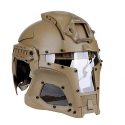 Casque Mandalorian Iron Warrior 30-64 cm - Tan / Coyote