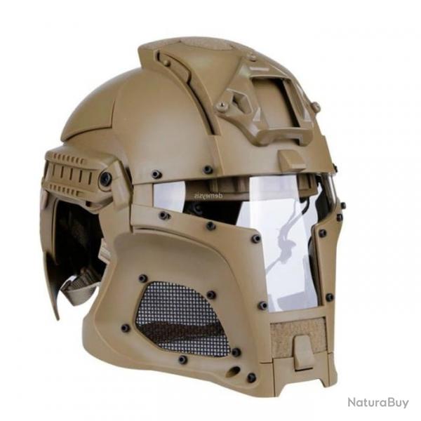 Casque Mandalorian Iron Warrior 30-64 cm - Tan / Coyote