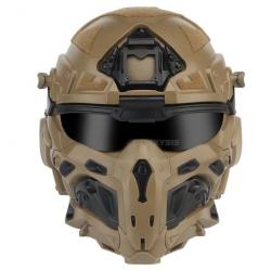 Casque masque ventilé Assaut Fast W-Ronin - Tan