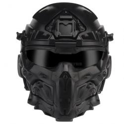 Casque masque ventilé Assaut Fast W-Ronin - Black