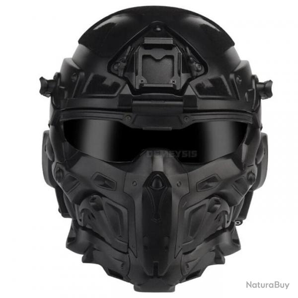 Casque masque ventil Assaut Fast W-Ronin - Black