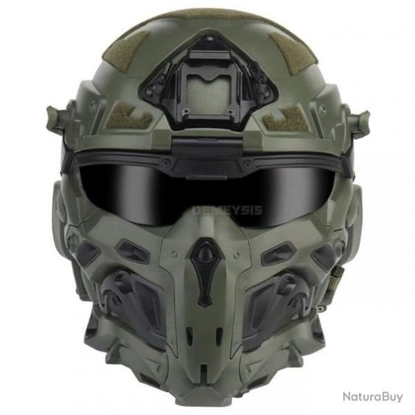 Casque masque ventil Assaut Fast W-Ronin - Ranger green