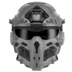 Casque masque ventilé Assaut Fast W-Ronin - Gris