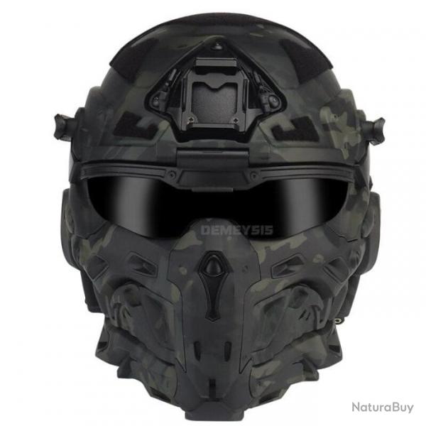 Casque masque ventil Assaut Fast W-Ronin - Multicam noir