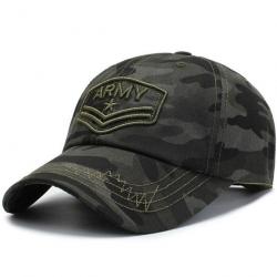 Casquette Army brodé Multicam noir