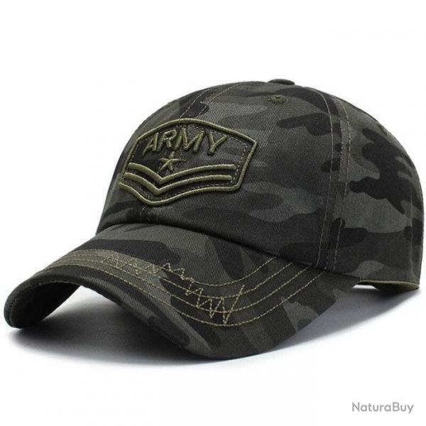 Casquette Army brod Multicam noir