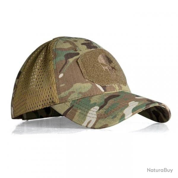 Casquette demi-maille crne IDGear - Mulitcam