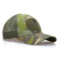 Casquette demi-maille crâne IDGear - Jungle Camo