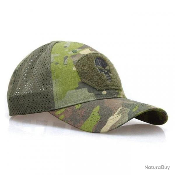 Casquette demi-maille crne IDGear - Jungle Camo