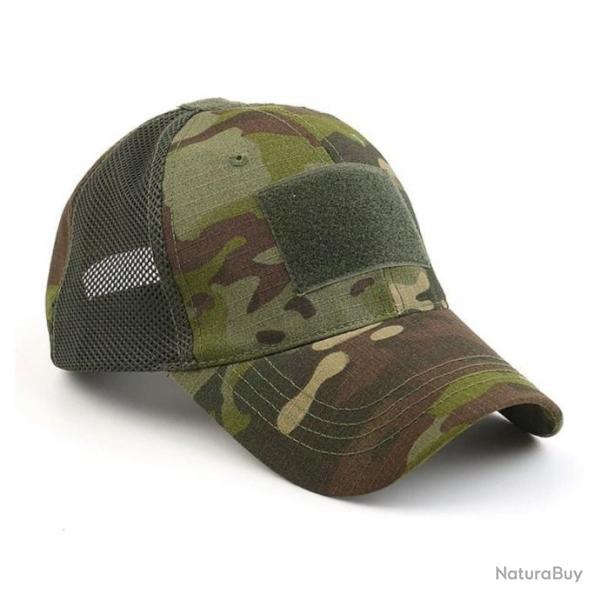 Casquette militaire SPAorts demi-maille - Camo militaire