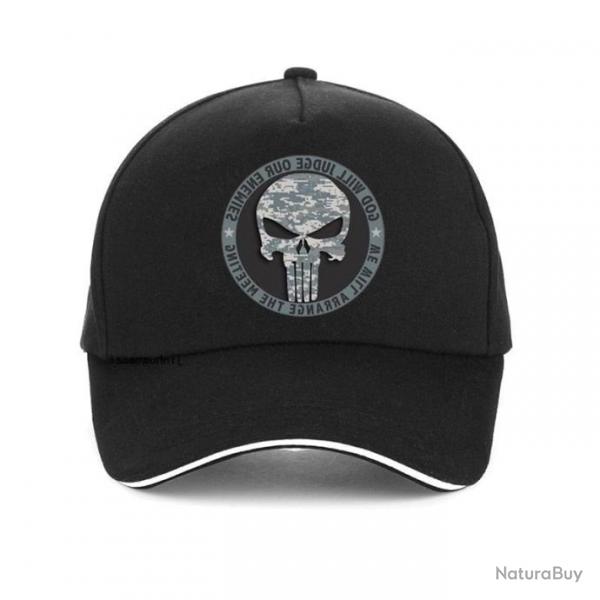 Casquette Punisher JS snapback - Noir